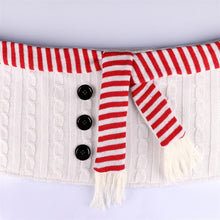 Carica l&#39;immagine nel visualizzatore di Gallery, Knitted White Scarf Christmas Tree Skirt
