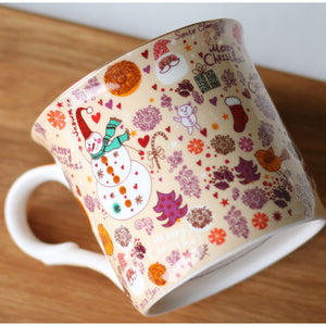 Cute Scandinavian Illustrated Christmas Mug