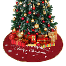 Carica l&#39;immagine nel visualizzatore di Gallery, Christmas Linen Snowflakes Tree Skirt Decoration
