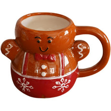 Carica l&#39;immagine nel visualizzatore di Gallery, Cute Hand-Painted Gingerbread Man Cup
