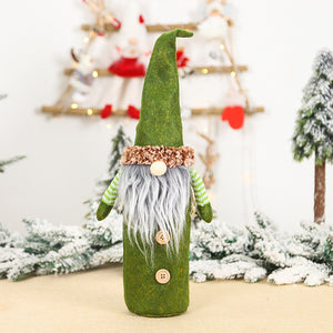 Christmas Old Man Wine Bottle Cover