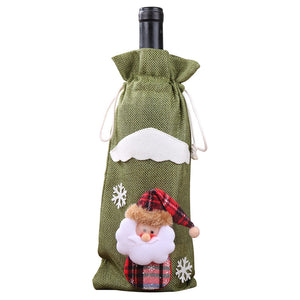 Vintage Christmas Christmas Bottle Cover