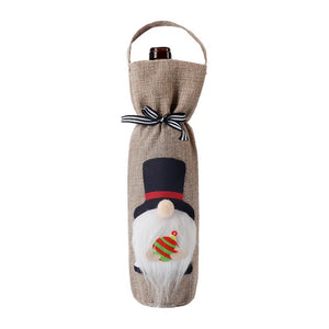 Cute Christmas Decoration Wine Bottle Cover