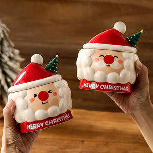 Cute Creative Christmas Santa Ceramic Cup