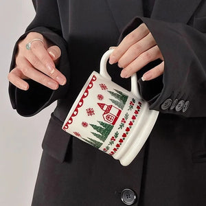 Christmas Cute Graffiti Ceramic Mug