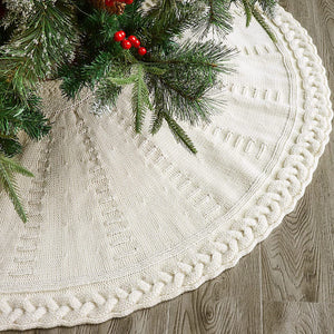 Christmas Knitted Tree Skirt Decorations