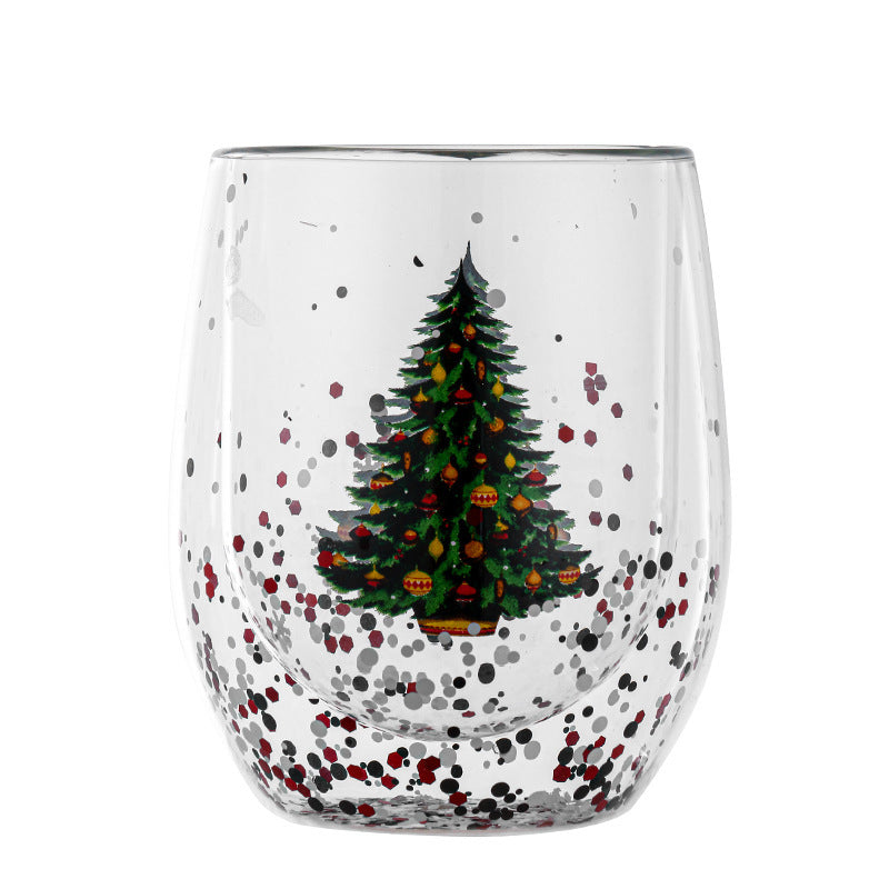 Festive Christmas Tree Heat-Resistant Cup