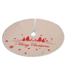 Carica l&#39;immagine nel visualizzatore di Gallery, Christmas Linen Snowflakes Tree Skirt Decoration
