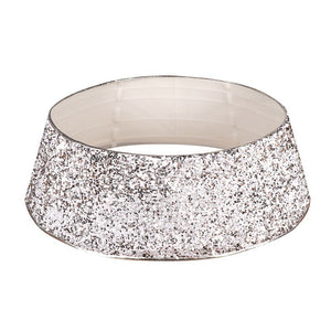 Silver White Sequin Christmas-tree Skirt